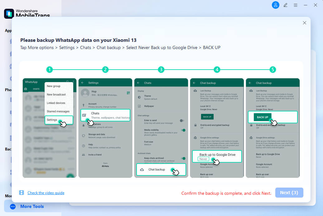 retrieve deleted whatsapp audio with mobiletrans
