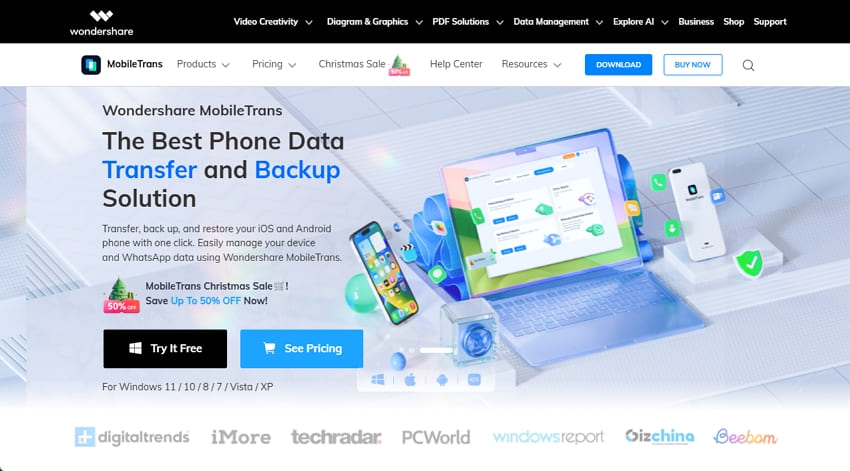 manage whasapp with mobiletrans