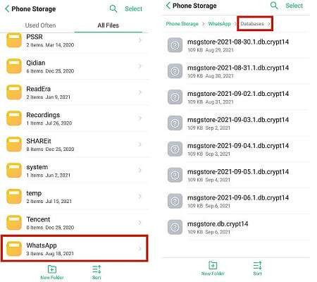 internal storage android