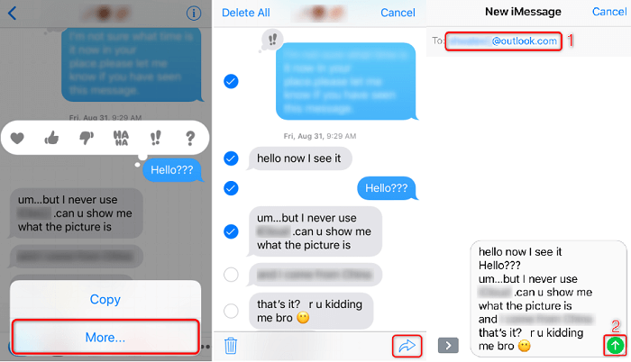 email imessage conversations