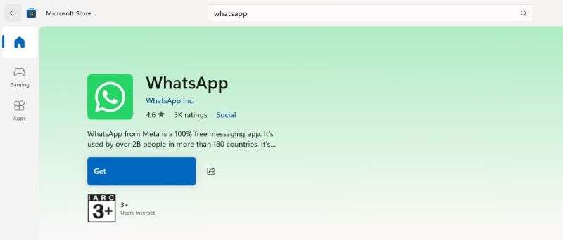 whatsapp for desktop on windows pc