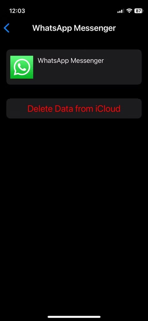delete old WhatsApp messenger history