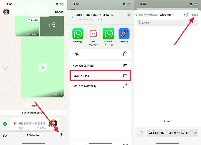 share voice and save to file
